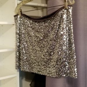 Sequin mini skirt